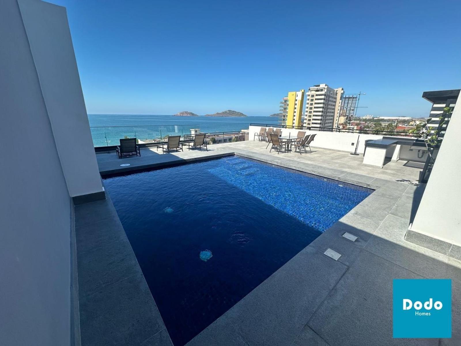 Torre Con Roof Garden Y Piscina Vista Al Mar Apartamento Mazatlán